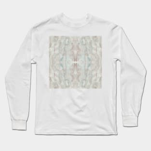 watercolor texture brown, beige and green Long Sleeve T-Shirt